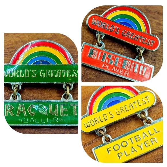 Vintage Other - Set of VTG 79 World's Greatest Sports Player Pins